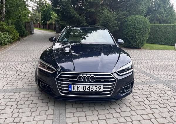 Audi A5 cena 108400 przebieg: 86800, rok produkcji 2017 z Myślenice małe 137